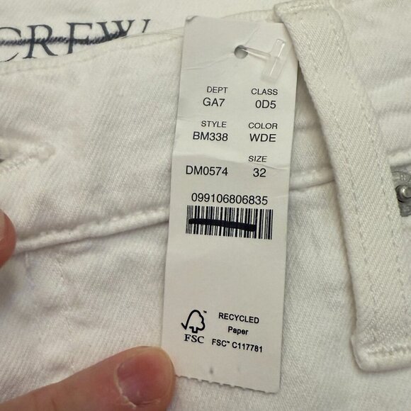 J. Crew Wide-leg denim trouser in white Size 32 - Picture 6 of 16